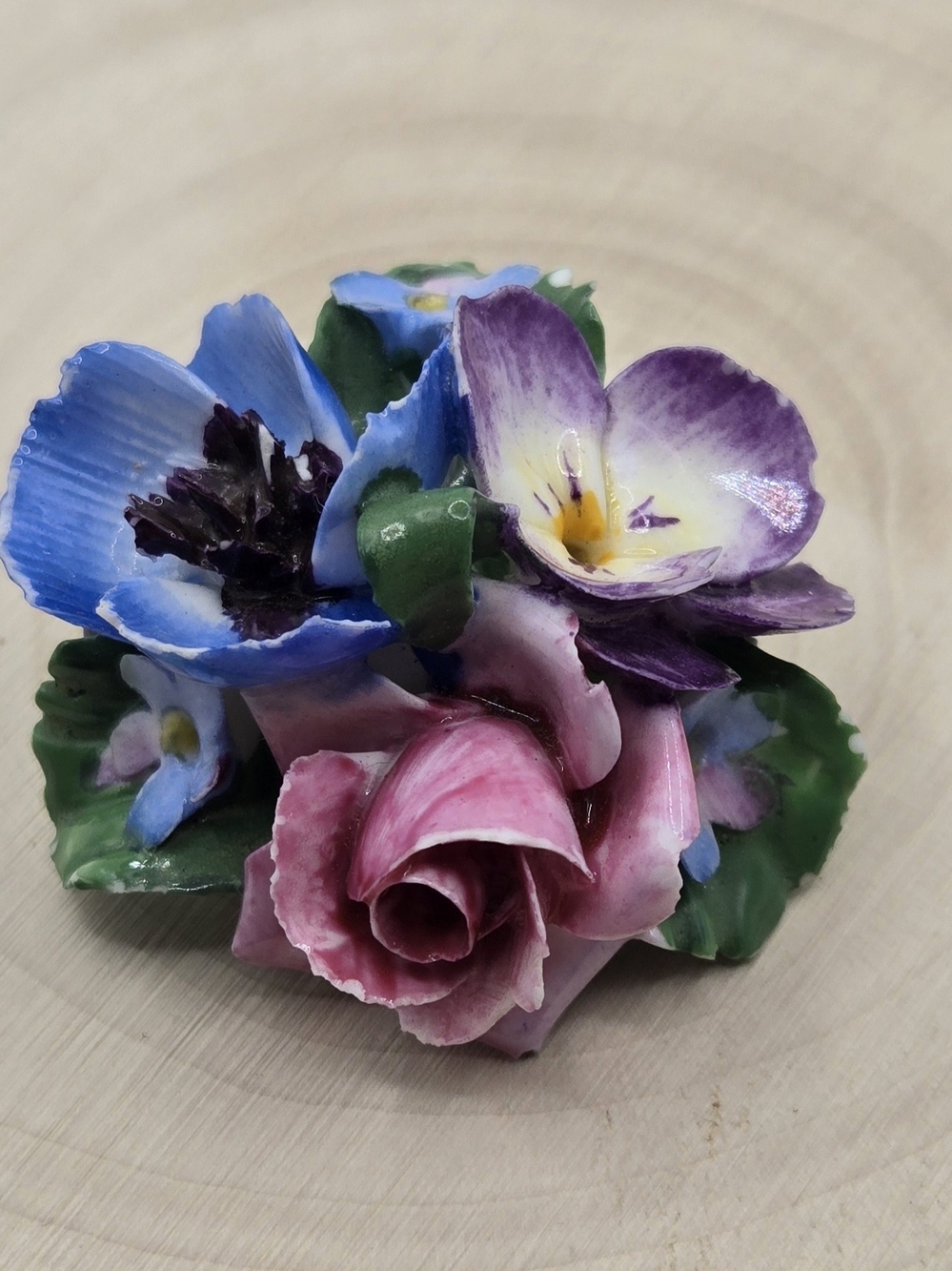 Vintage Coalport Bone China Floral Brooch Pin – Hand Painted English Porcelain